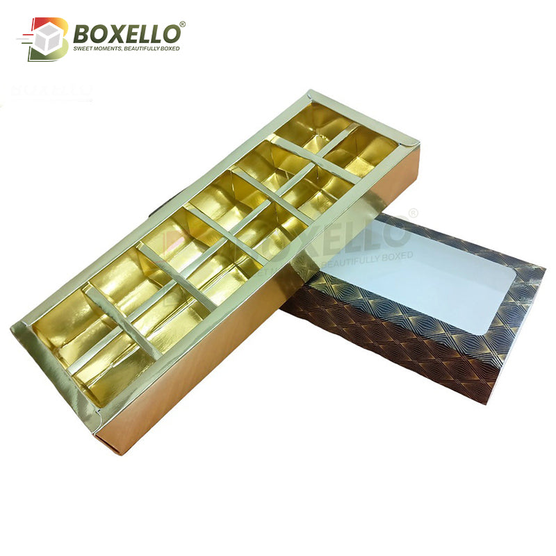 Chocolate Box 12 Pcs (11"x4"x1.5")