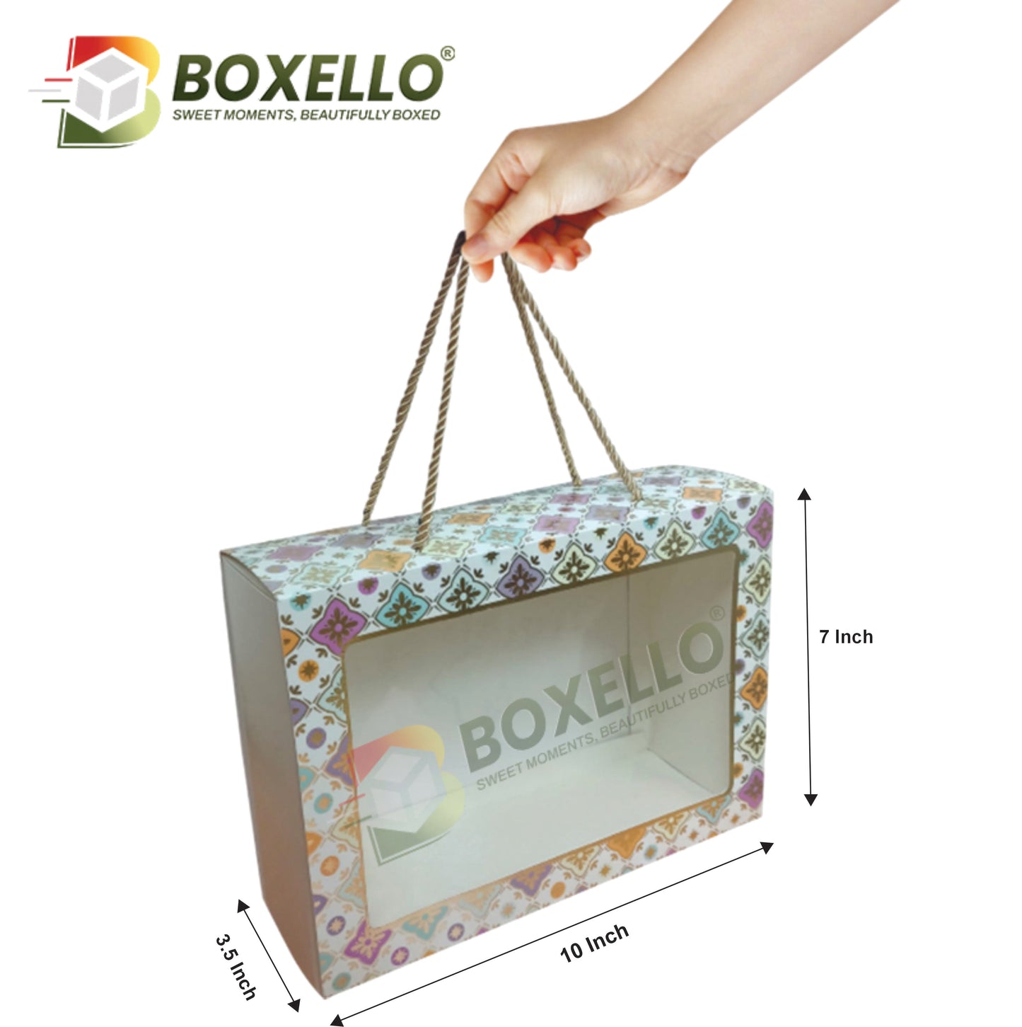3 Jar Cookies Box (10"x7"x3.5")