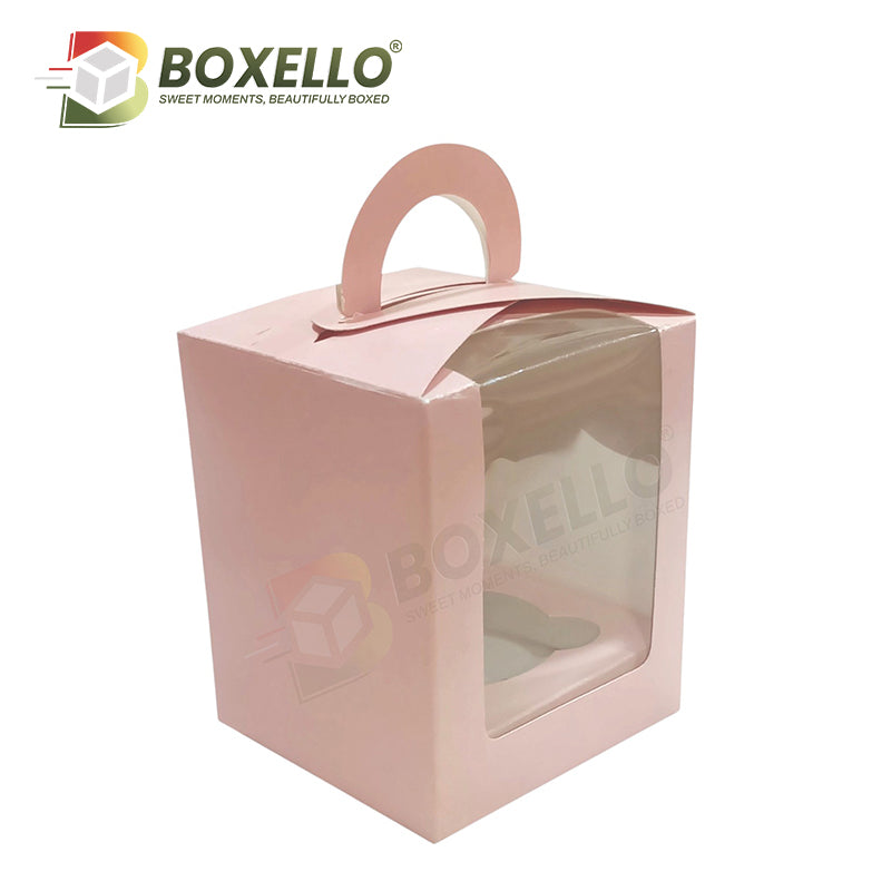 Single Pcs Cupcake box (3.5"x3.5"x4")