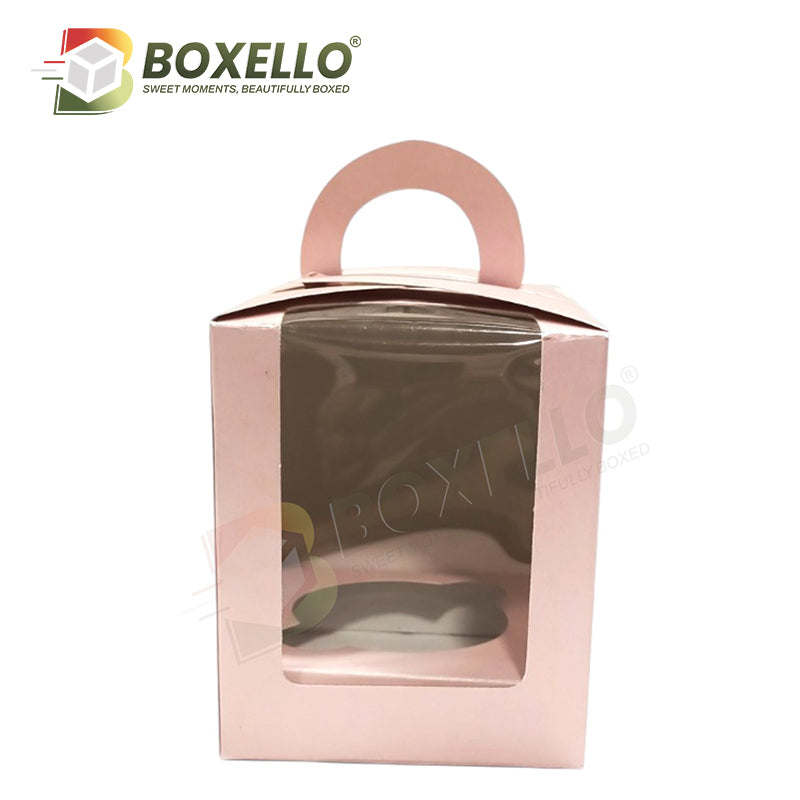 Single Pcs Cupcake box (3.5"x3.5"x4")