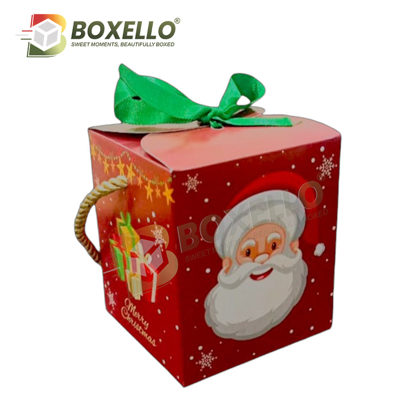 Santa Cupcake & Jar box ( 3.5"x3.5"x4")