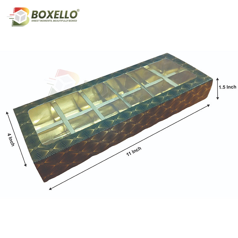 Chocolate Box 12 Pcs (11"x4"x1.5")