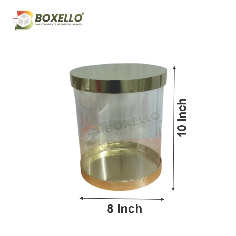 Transparent Boxes( 8x8x10 inches )