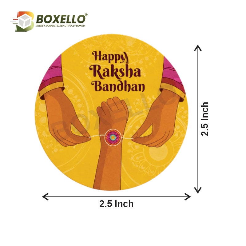 Raksha Bandhan tags ( Diameter :- 2.50" )