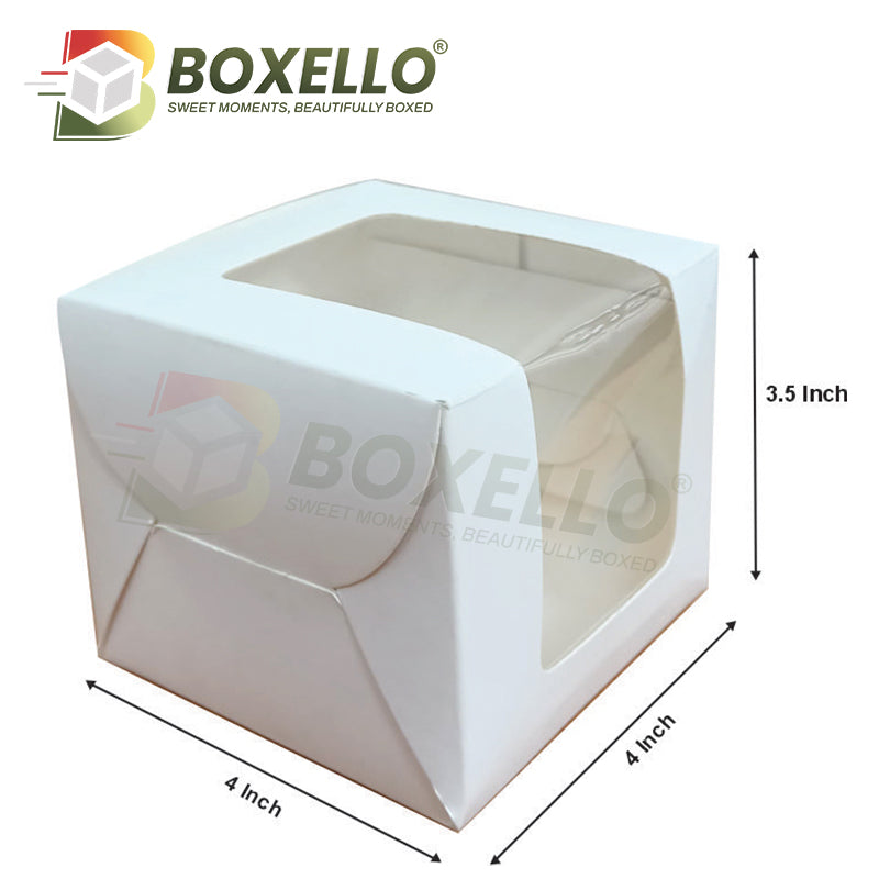 1 Pcs Pastry & Burger Box(4"x4"x3.5")