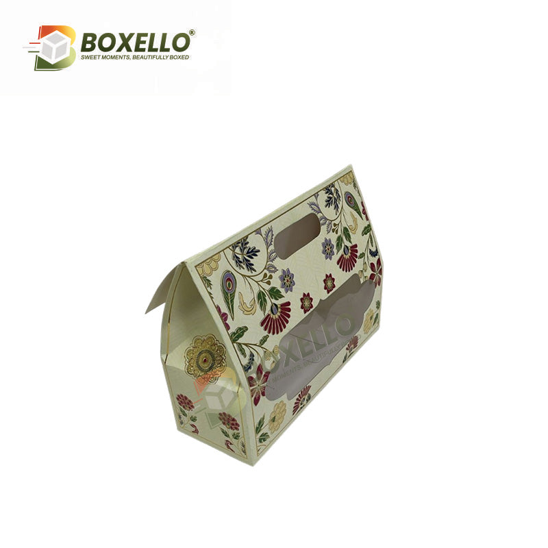 3 Jar Hamper Box with Gold foiling ( 10.5" x 3.75" X 8")