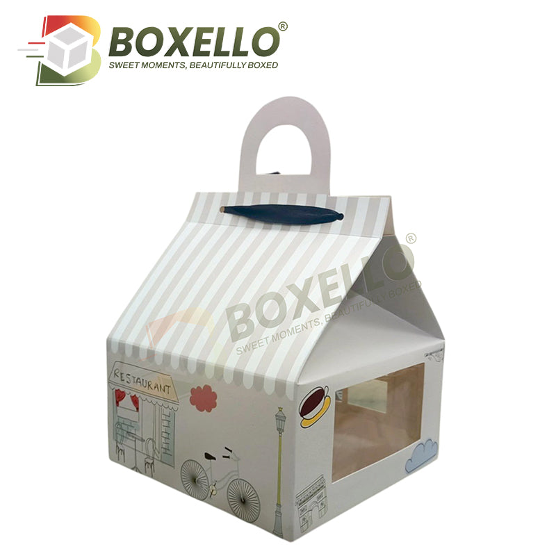 Hut Shape Box (7" x 7" x 3.7"}