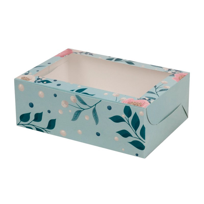 6 pcs CupCake Box (9.9x6.7x3.5 inches)