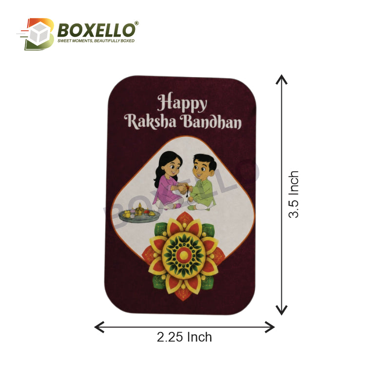 Raksha bandhan Tags (2.25" x 3.5" )