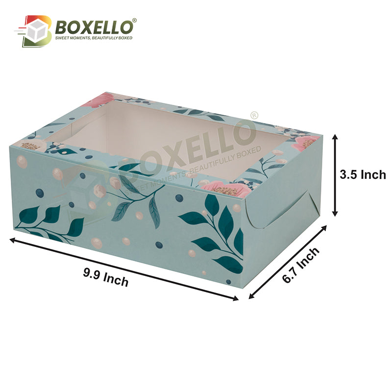 6 pcs CupCake Box (9.9x6.7x3.5 inches)