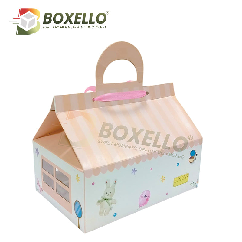 Hut Shape Hamper Boxes / cupcake Boxes (10x6.7X3.8 inches)