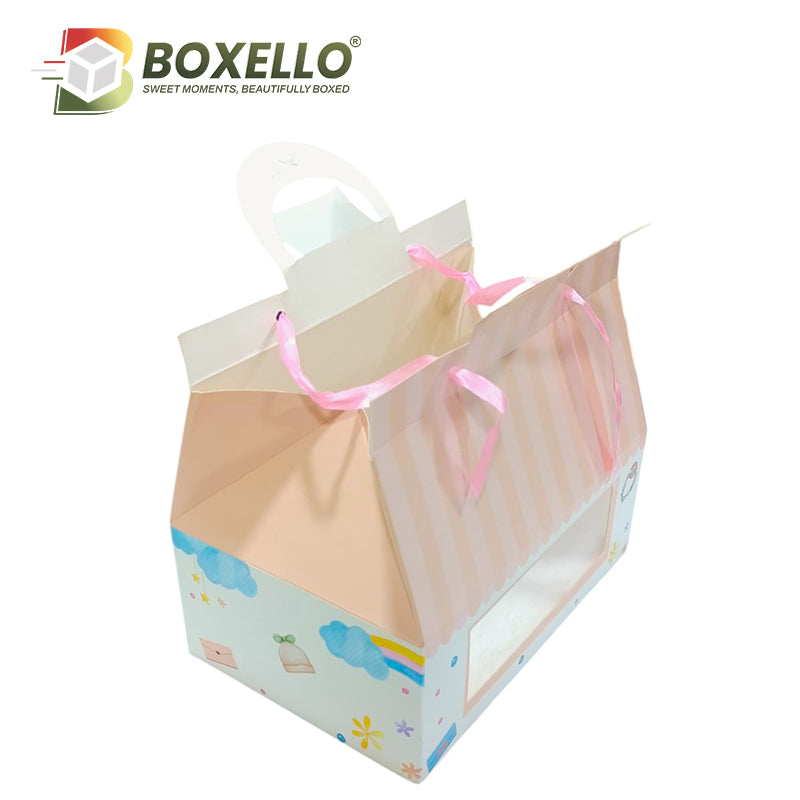 Hut Shape Hamper Boxes / cupcake Boxes (10x6.7X3.8 inches)
