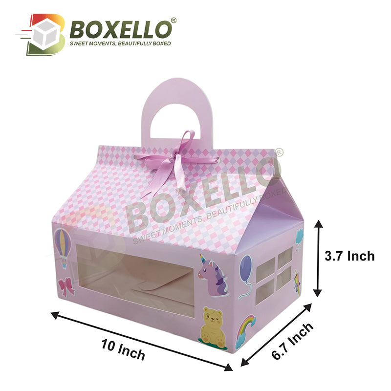 Hut Shape Hamper Boxes / Cupcake Boxes (10"x6.7"X3.8")
