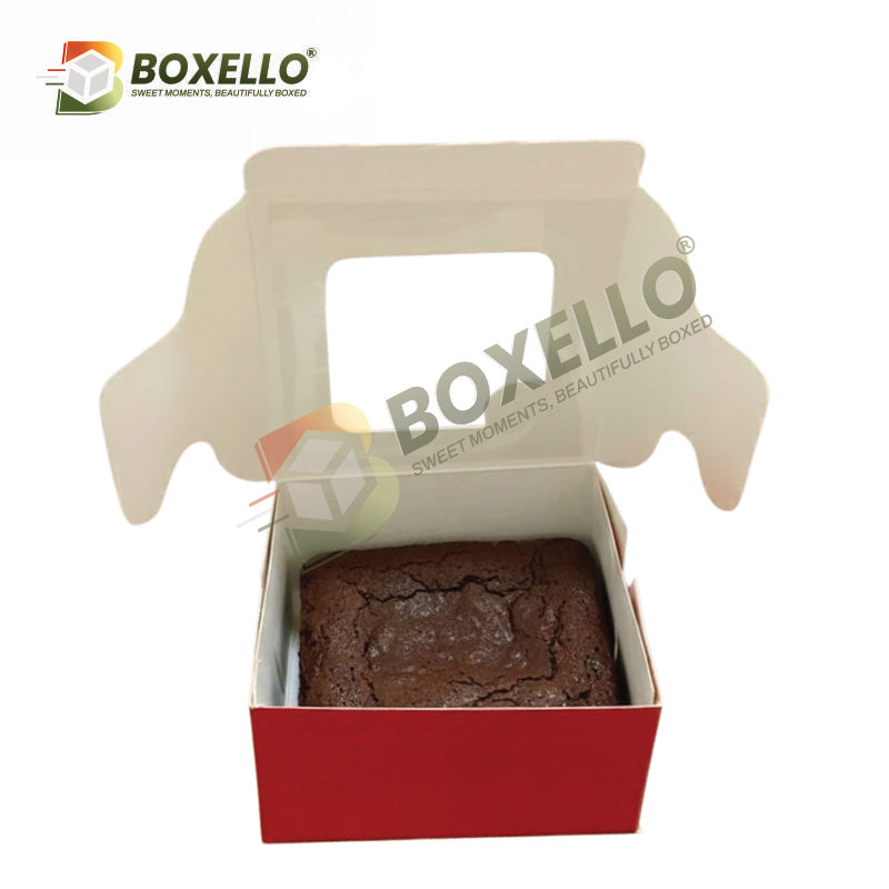 Single Pcs Brownie boxes (3"x3"x1.5")