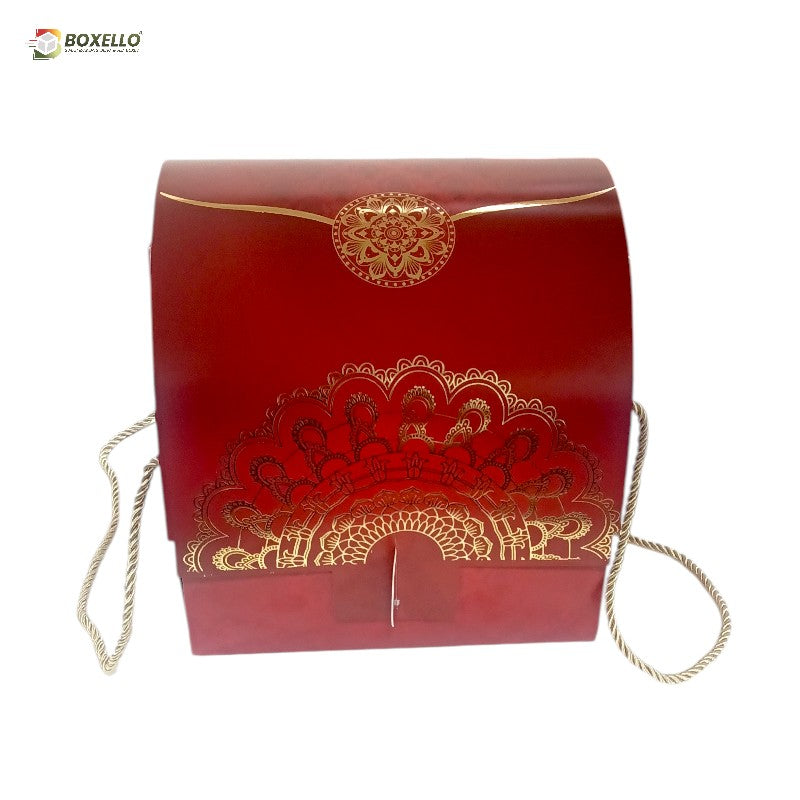 Treasure Hamper with gold Foiling ( 8.5" x 9" x 9")