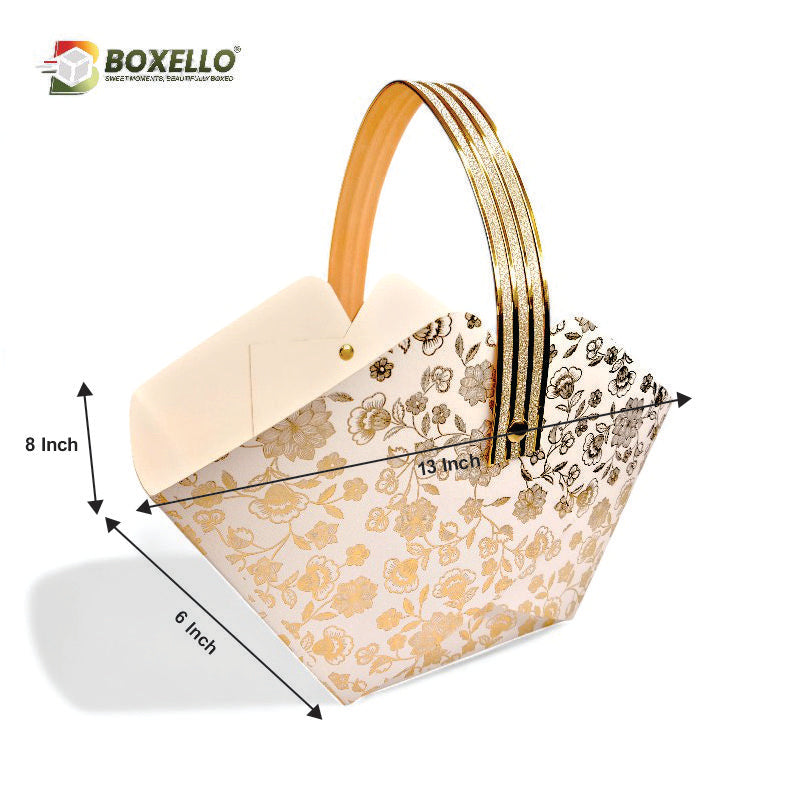 Premium Gold Foiling Basket ( 13"x8"x6")