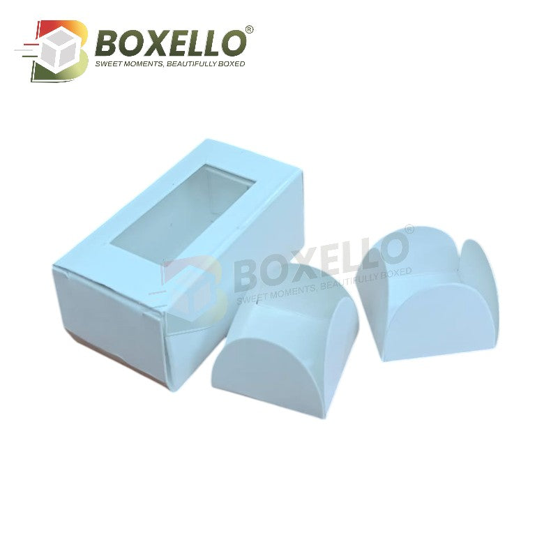 2 Pcs Chocolate Box (3.25"x1.6"x1.5")