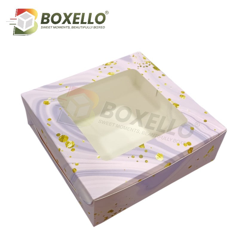 4 Pcs Brownie Box ( 6"x6"x2)