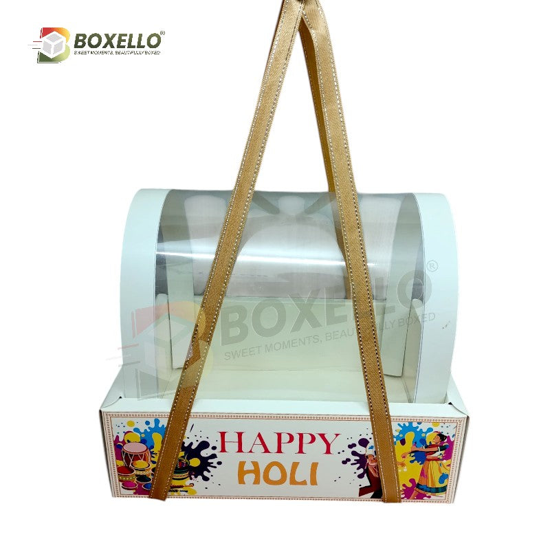 Dome Shape Hamper Box with Gold Foiling (10"x7"x8.5")