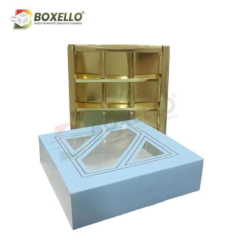 Chocolate Box 9 Pcs ( 5.5"x5.5"x1.5")