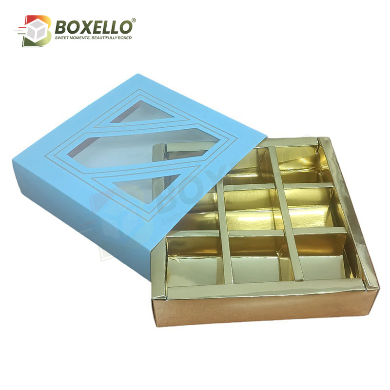 Chocolate Box 9 Pcs ( 5.5"x5.5"x1.5")