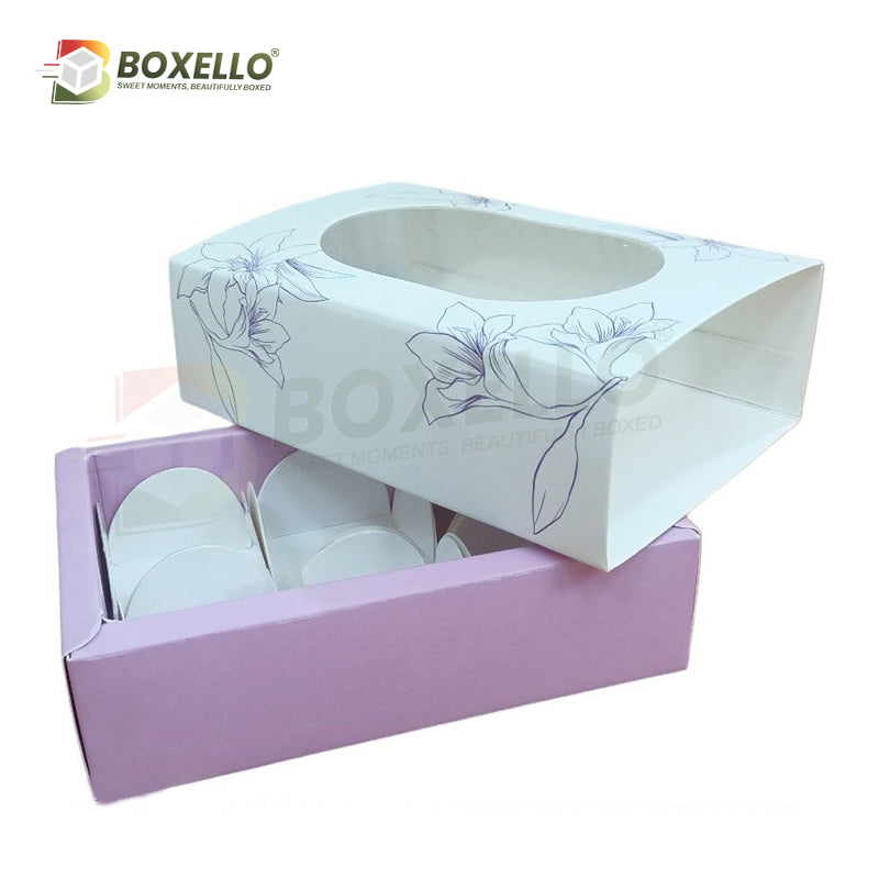 6 Pcs Chocolate Box (4.8"x3"x1.5")