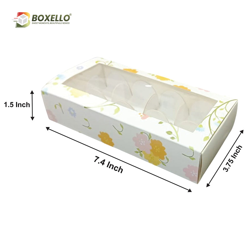 Chocolate Box 8 Pcs (7.4" x 3.75" x 1.5")