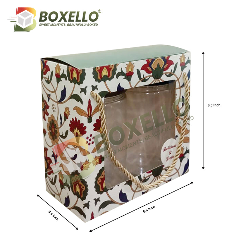 2 Jar Cookies Boxes ( 6.6" x 3.4" x 6.5 ")neaar by