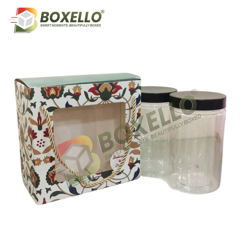 2 Jar Cookies Boxes ( 6.6" x 3.4" x 6.5 ")neaar by