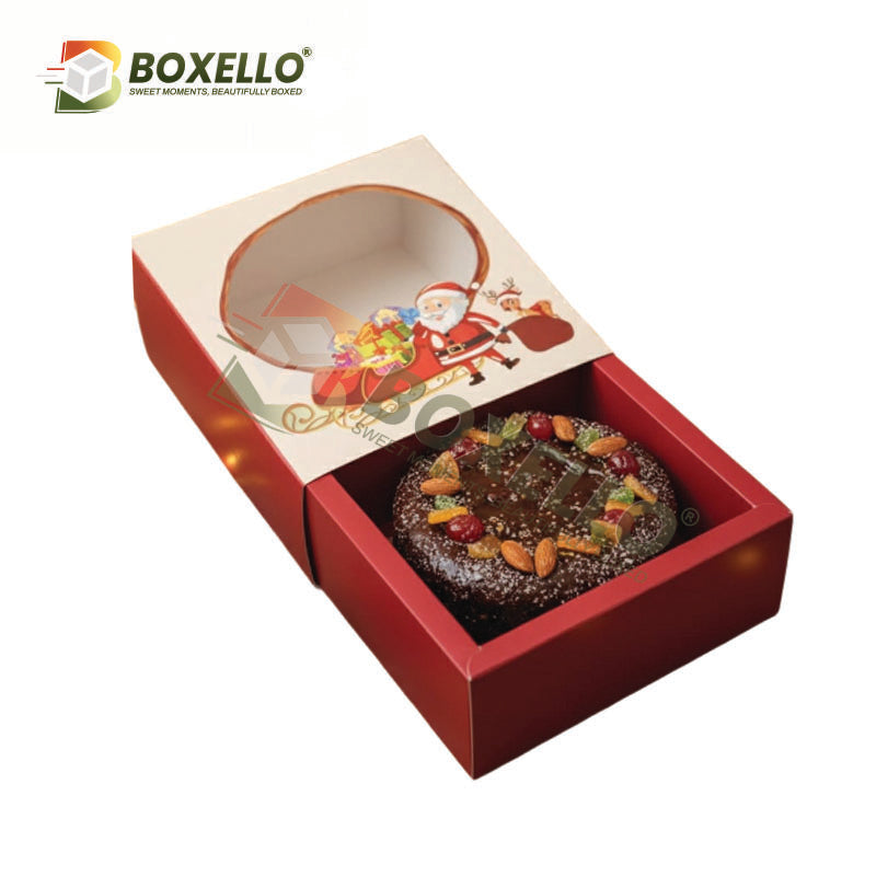 Christmas Die Cut Hamper Box ( 7” x 7” x 3.5”)