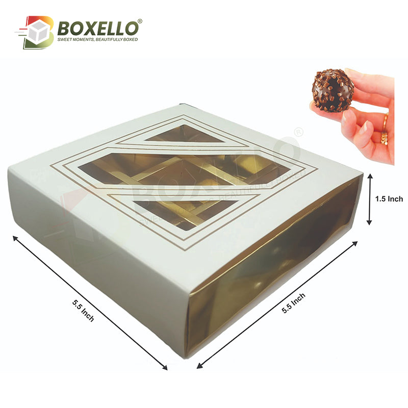 Chocolate Box 9 Pcs (5.5"x5.5"x1.5")