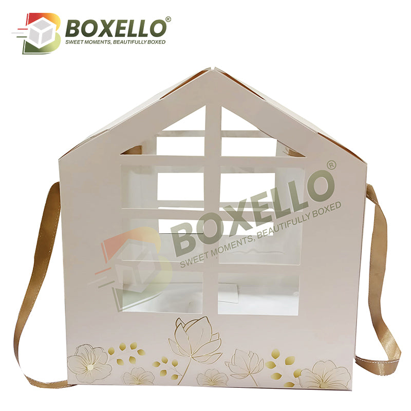 Hut Shape Hamper Boxes ( 10"x 10"x 8")