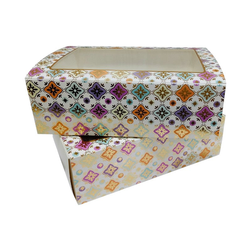 Multi Colour with gold Foiling (10x7x3.5 inches)
