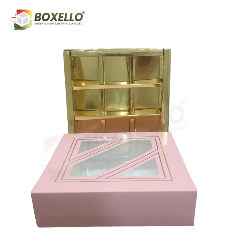 Chocolate Box 9 Pcs (5.5"x5.5"x1.5")