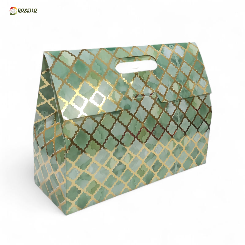 3 Jar Hamper Box with Gold foiling ( 10.5" x 3.75" X 8")