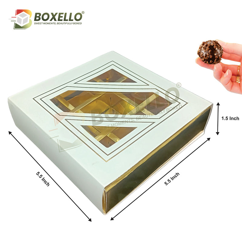 Chocolate Box 9 Pcs (5.5"x5.5"x1.5")