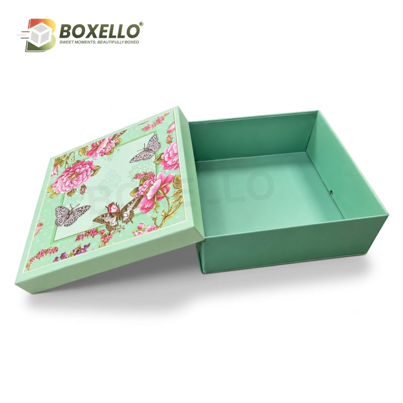 Foldable  Top Bottom Rigid Box (10" x 10" x 3.5")