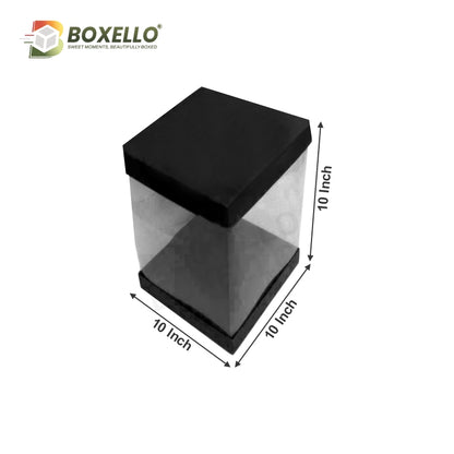 Transparent Boxes Square (10 x10x10 inches)