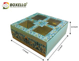 4 jar Hamper Box with Gold Foiling  (7.5"x7.5"x3.5") 5001