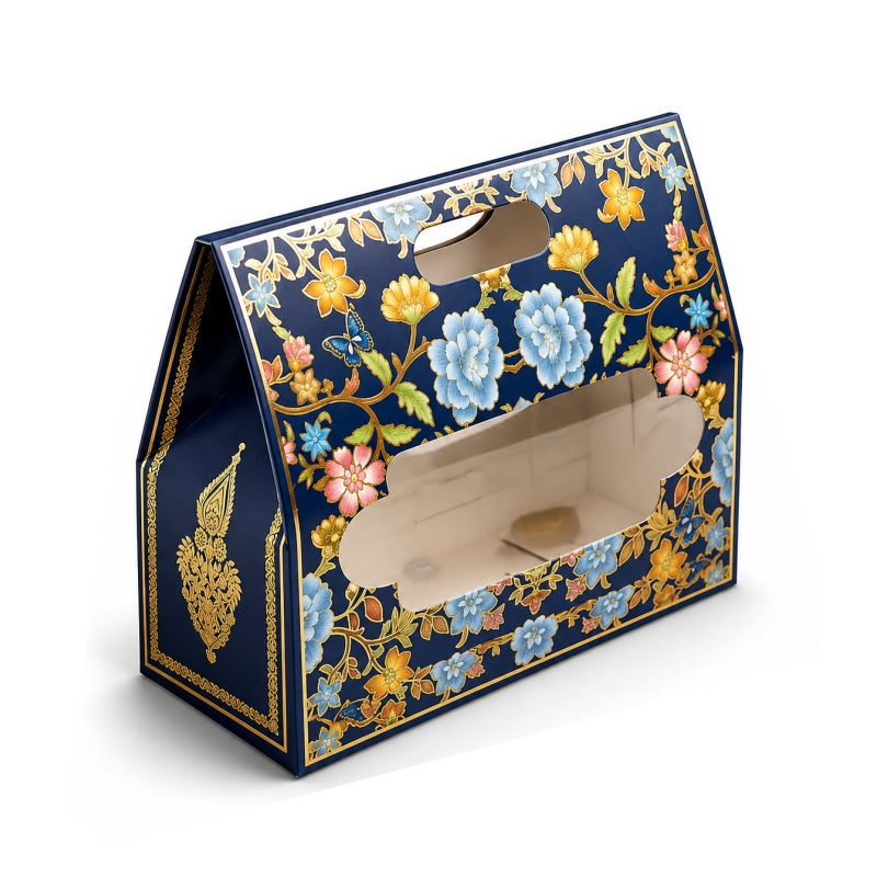 3 Jar Hamper Box with Gold foiling ( 10.5" x 3.75" X 8")