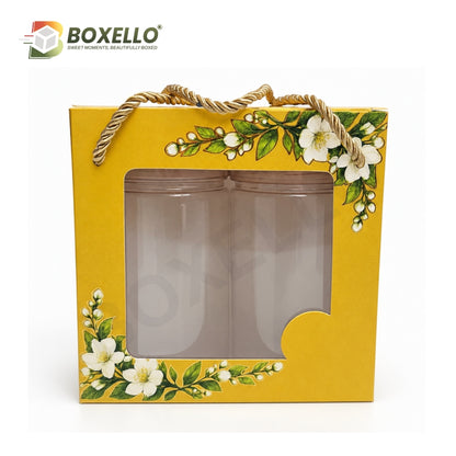 2 Pcs Cookie Box ( 6.6" x 3.4" x 6.5 ")
