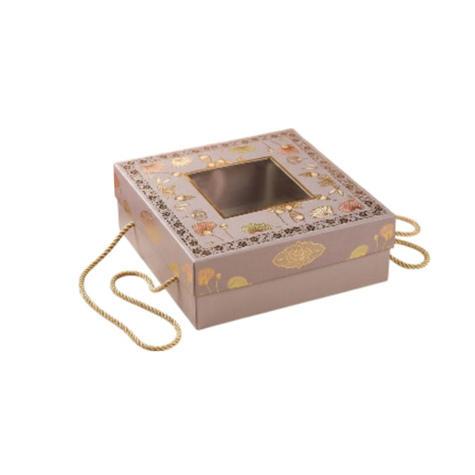 Gift Hamper Box With Gold Foiling : 10 x 10" x 3.5 "