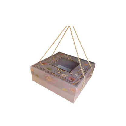 Gift Hamper Box With Gold Foiling : 10 x 10" x 3.5 "