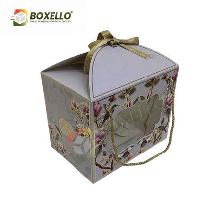Carry Case Hamper Box With Gold Foiling : 7" X 10" X 8"