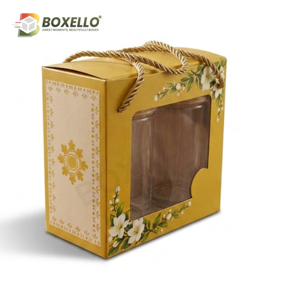 2 Pcs Cookie Box ( 6.6" x 3.4" x 6.5 ")