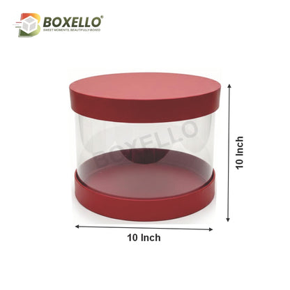 Transparent Hamper Box (10 x 10 X 6)