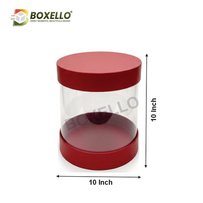 Transparent Hamper Box 10 x 10 X 10 inches