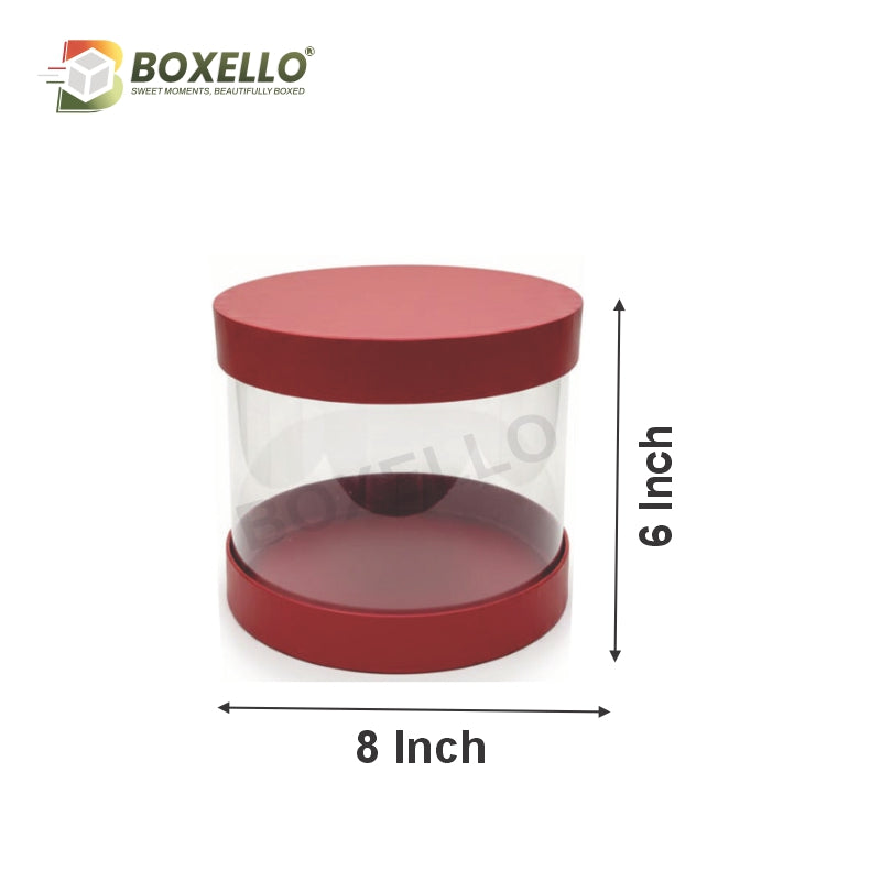 Transparent Hamper Box (8"x8"x6")