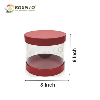 Transparent Hamper Box (8"x8"x6")