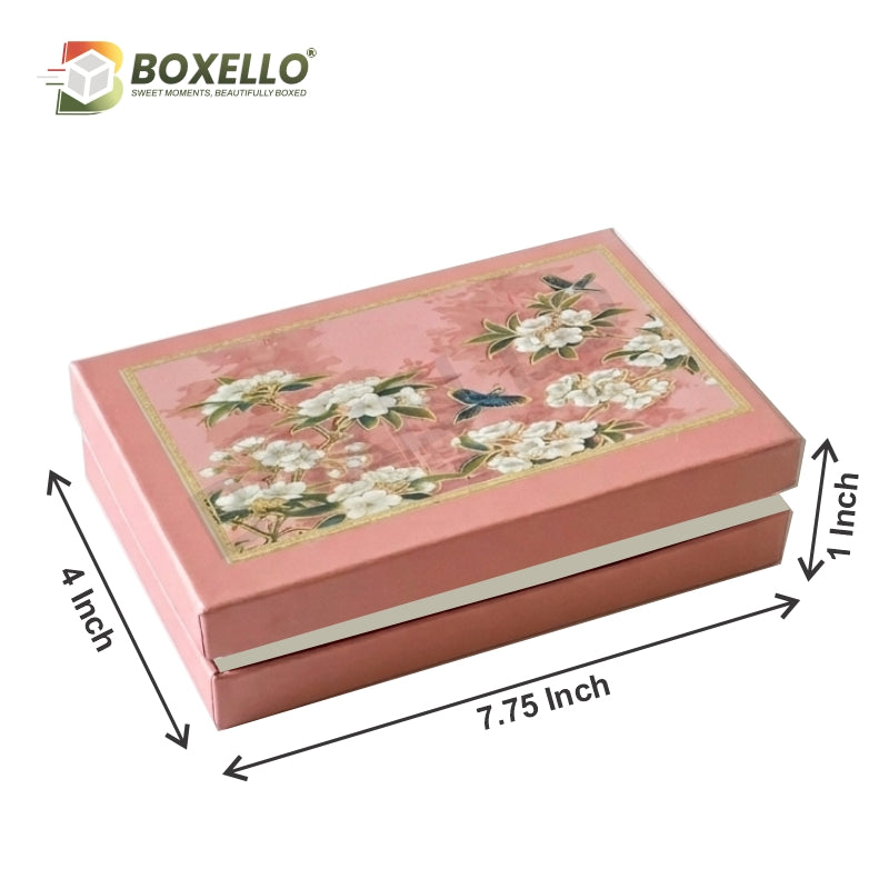 8 Pcs Chocolate Top Bottom Rigid  Box (7.75" x 4" x 1")